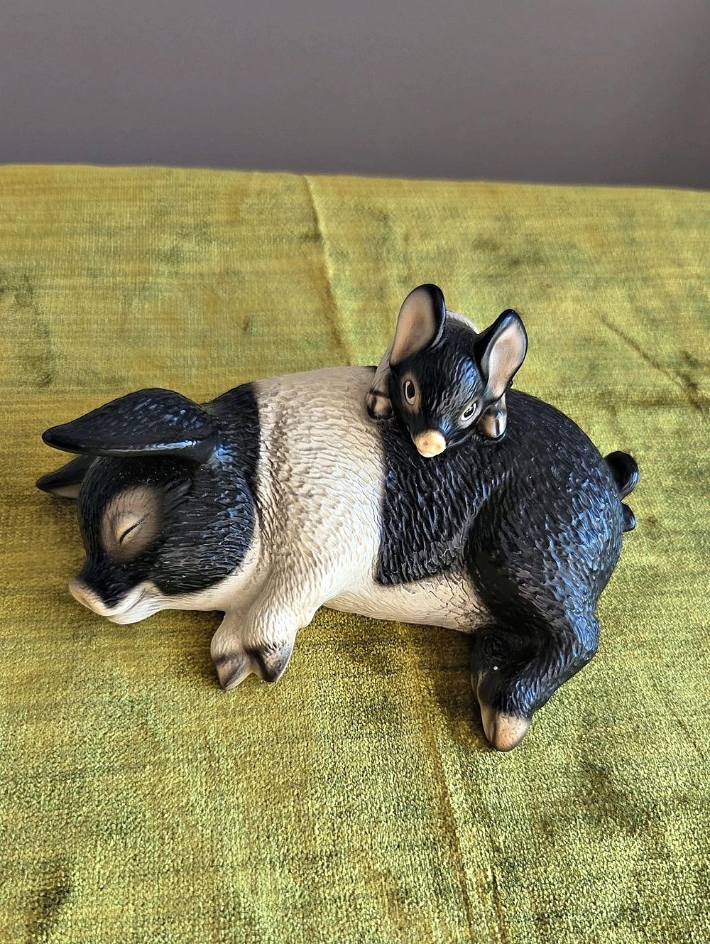 Harvey Knox Kingdom Animal Figurine Black & White